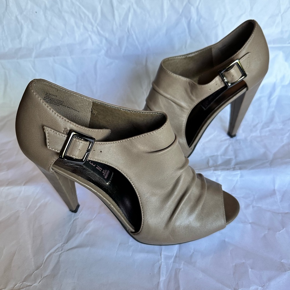 Steven by Steve Madden Beige Bootie Heels